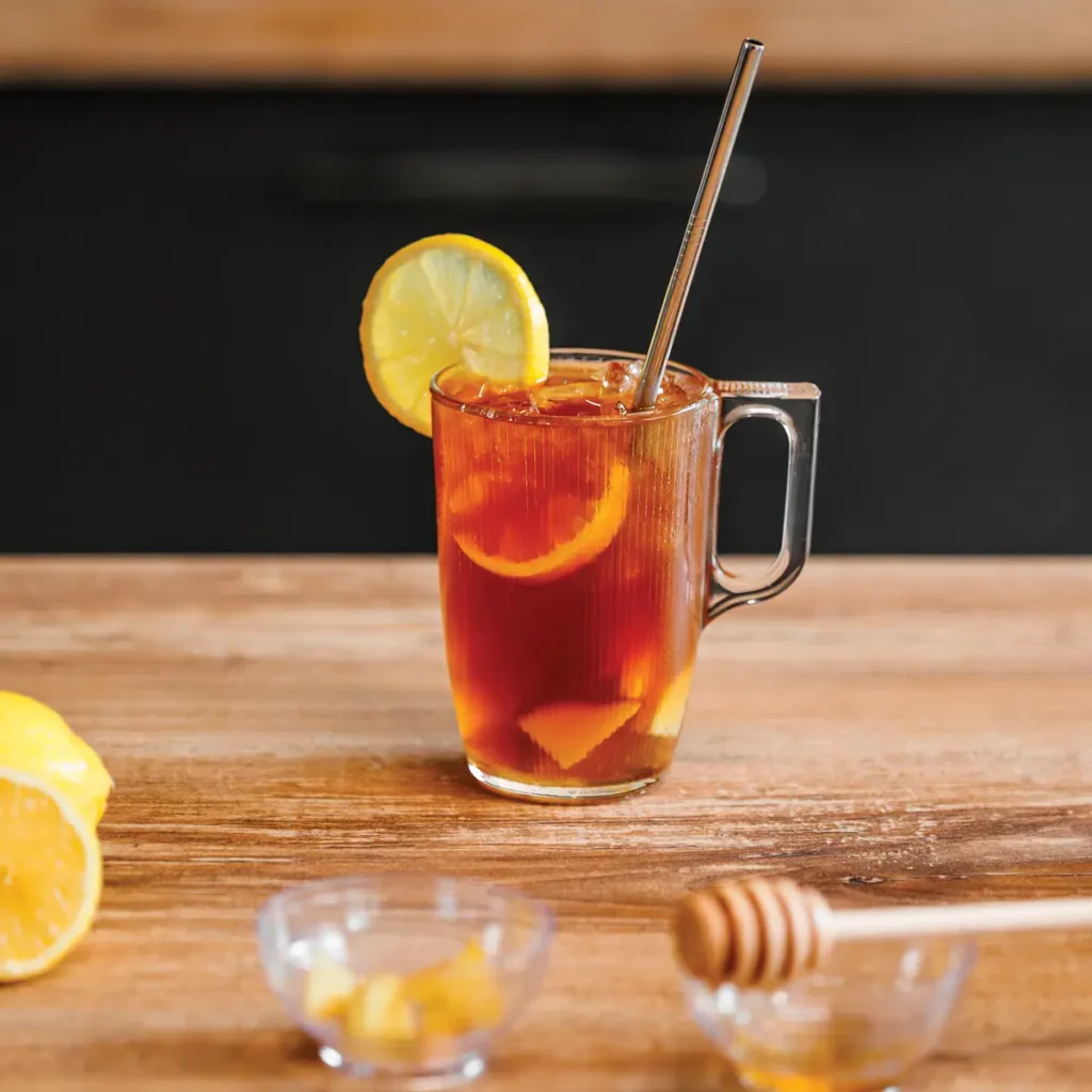 lupin gingembre citron, une boisson qui ne manque ni de piquant ni de soleil, proposée par Laurie de La tribu des Kawas